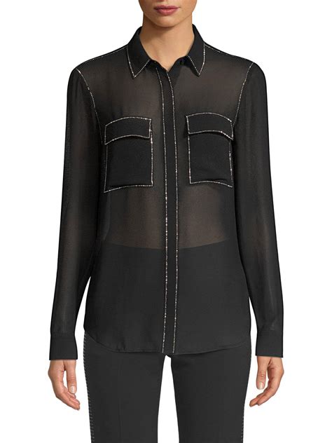 saks michael kors button down